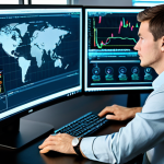 A professional cybersecurity analyst, fully clothed in business casual attire, working at a brightly lit computer workstation, surrounded by multiple monitors displaying code and network diagrams, safe for work, appropriate content, perfect anatomy, well-formed hands, professional.