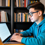 신입 보안 전문가를 위한 조언 - **

"A young, enthusiastic cybersecurity student, fully clothed in casual attire, working on a lapto...
